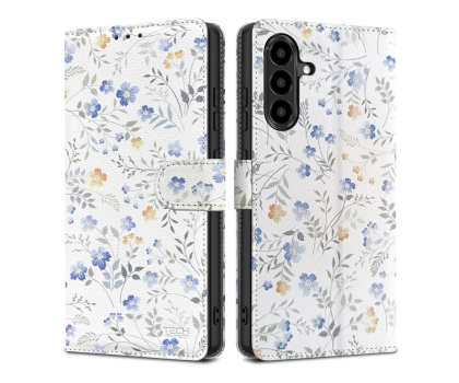 Etui / obudowa na smartfona Tech-Protect Wallet do Samsung Galaxy A56 Spring Flowers